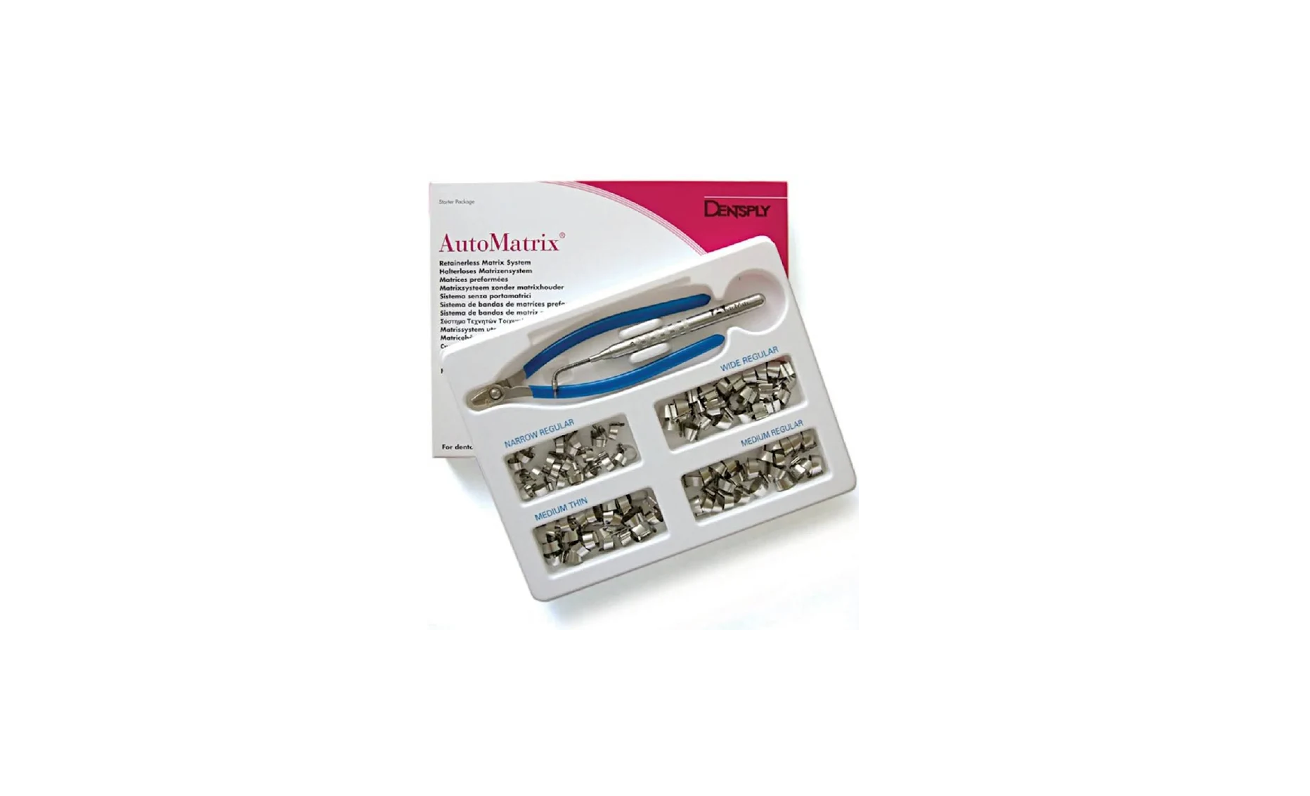 Dentsply AUTOMATRIX MEDIUM REGULAR Retainerless Dental Matrix System 72 Bands
